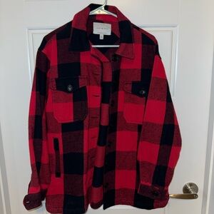 Lucky Brand Red and Black Checkered jacket